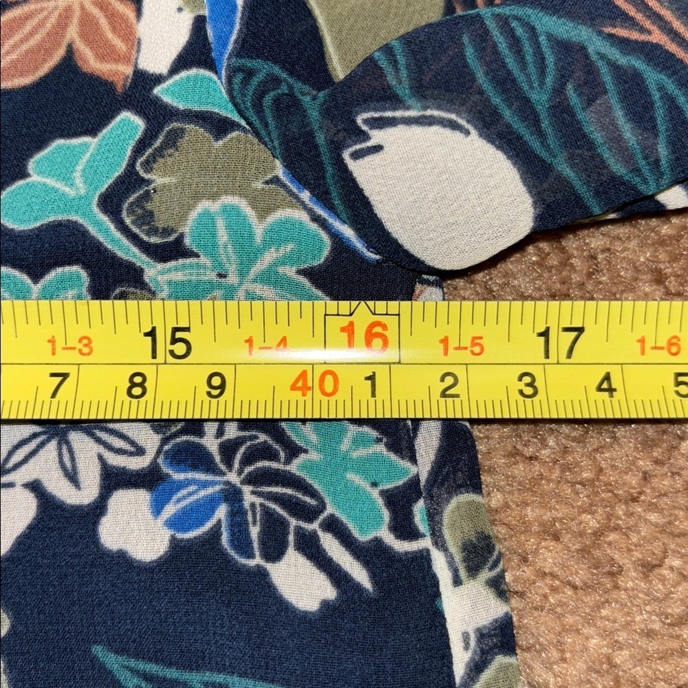 H&M Conscious Floral Full Length Maxi Boho Tropical Dress Size 4 - Picture 10 of 13